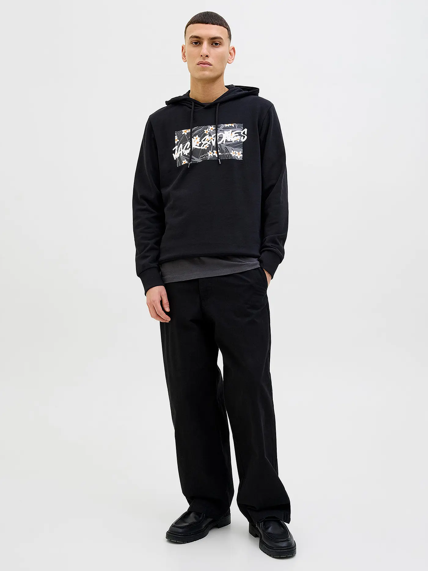 JACK & JONES | Kapuzensweater - Hoodie JJHAWAII | schwarz